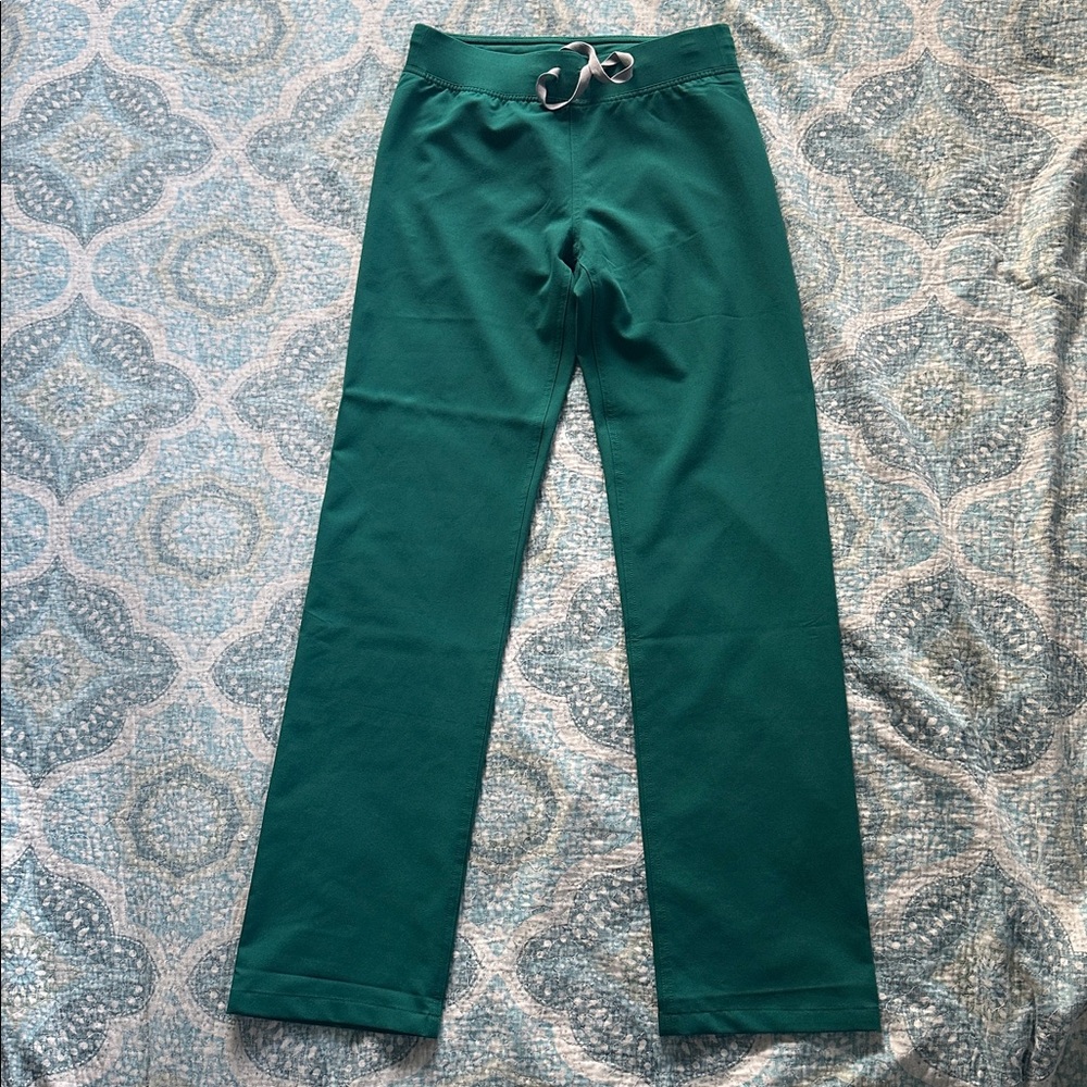 Figs Hunter Green Livingston Basic Scrub Pants XS/T